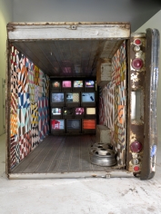 Barry McGee, Untitled (Truck Installation with TVs), 2004