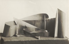 VKhUTEMAS, Model Construction Studies, c. 1925, vintage gelatin silver print, 1 &frac12; x 2 inches