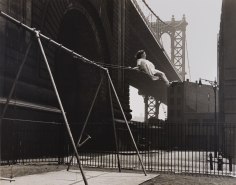 Walter Rosenblum, Girl on a Swing, 1938, gelatin silver print, 11 &times; 14 in.&nbsp;