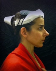 Nina Katchadourian, Lavatory Self Portrait in the Flemish Style #9, 2011