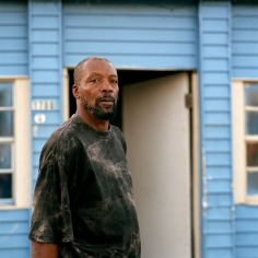 Jeff Brouws, Al Joseph, Relief Worker, Lower Ninth Ward, New Orleans, 2006, archival pigment print, 24 &times; 20 in.